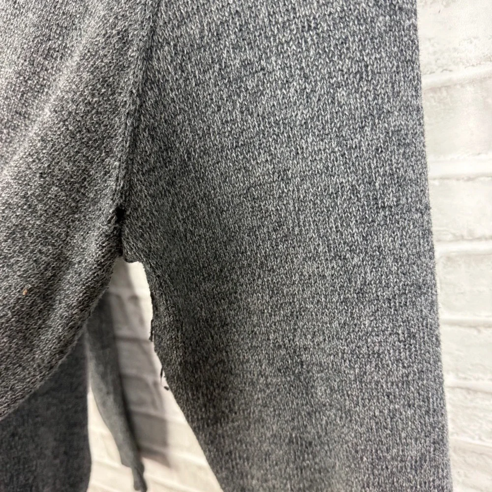 Polo Ralph Lauren Mens XXL Gray Cotton Quarter Zip Pullover Sweater Heathered